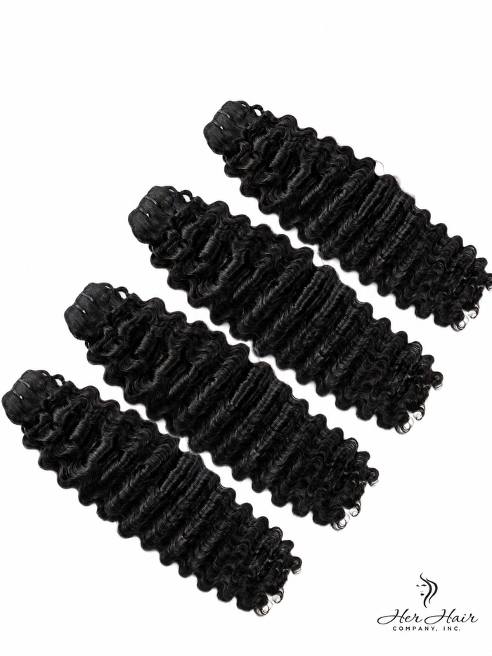 Burmese Raw Curly Hair 4 Bundle Deal