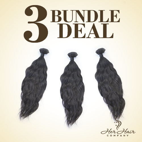 Brazilian Wavy Hair 3 Bundle Deal