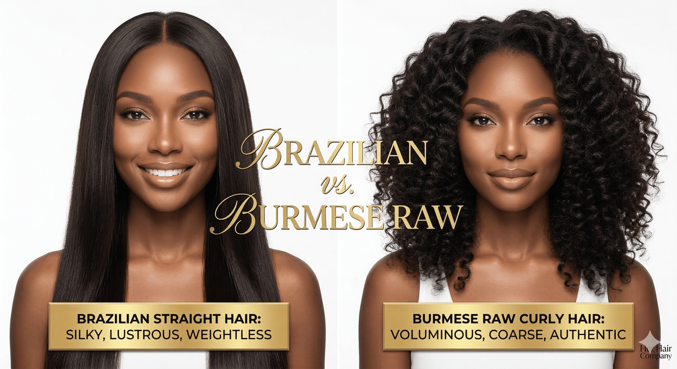 Brazilian vs. Burmese Raw Hair: Which Texture is Right for You in 2026? - Her Hair Company
