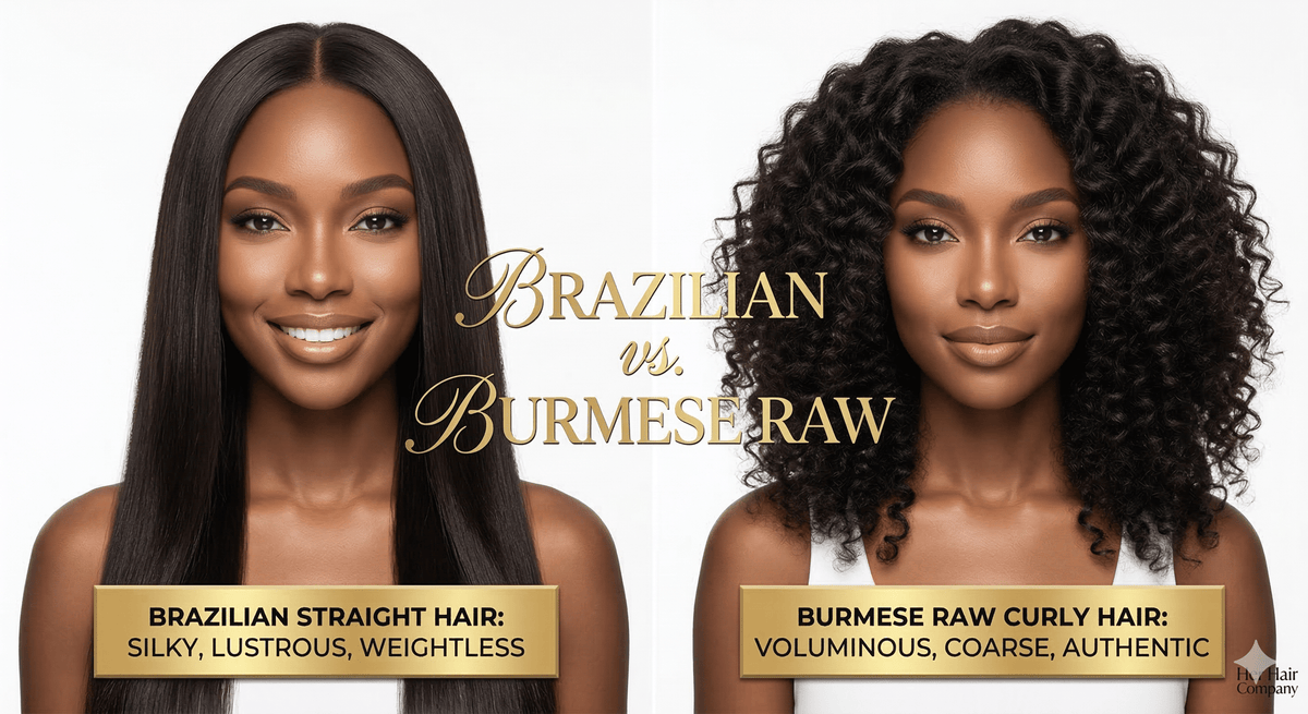 Brazilian vs. Burmese Raw Hair: Which Texture is Right for You in 2026? - Her Hair Company