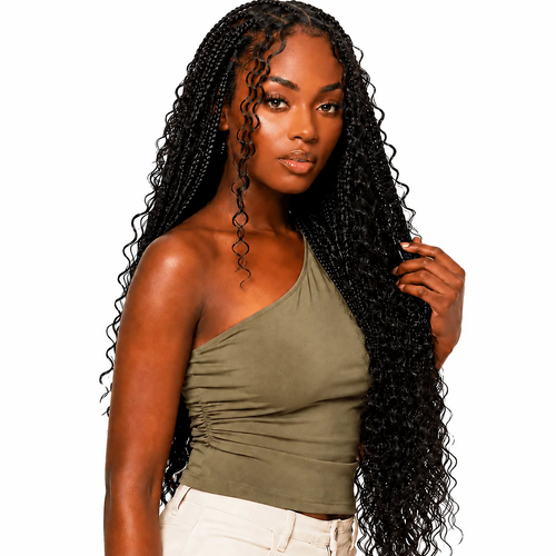 Deep Wave Bulk Hair Standard Bundle by Her Hair Company, showcasing tightly curled deep wave hair texture.