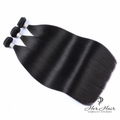 Her Hair Company Brazilian straight hair 3 bundle deal, three bundles of sleek straight hair for a full, natural look.