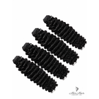 Four bundles of Burmese raw curly hair from Her Hair Company, natural textured hair extensions in a standard bundle set.