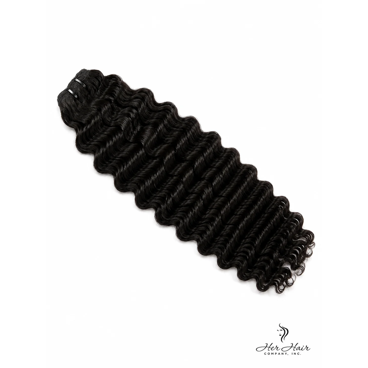 Burmese Raw Curly Hair bundle from Her Hair Company, natural curly hair with rich texture and healthy appearance.