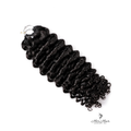 Deep curly crochet hair bundle by Her Hair Company with tightly coiled, voluminous texture in a standard pack.