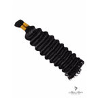 Deep Wave Bulk Hair Standard Bundle from Her Hair Company, showing a close-up of the textured deep wave hair bundle.