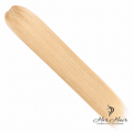 Straight platinum Eurasian 613# hair bundle from a standard bundle collection, showcasing shiny, smooth hair strands.