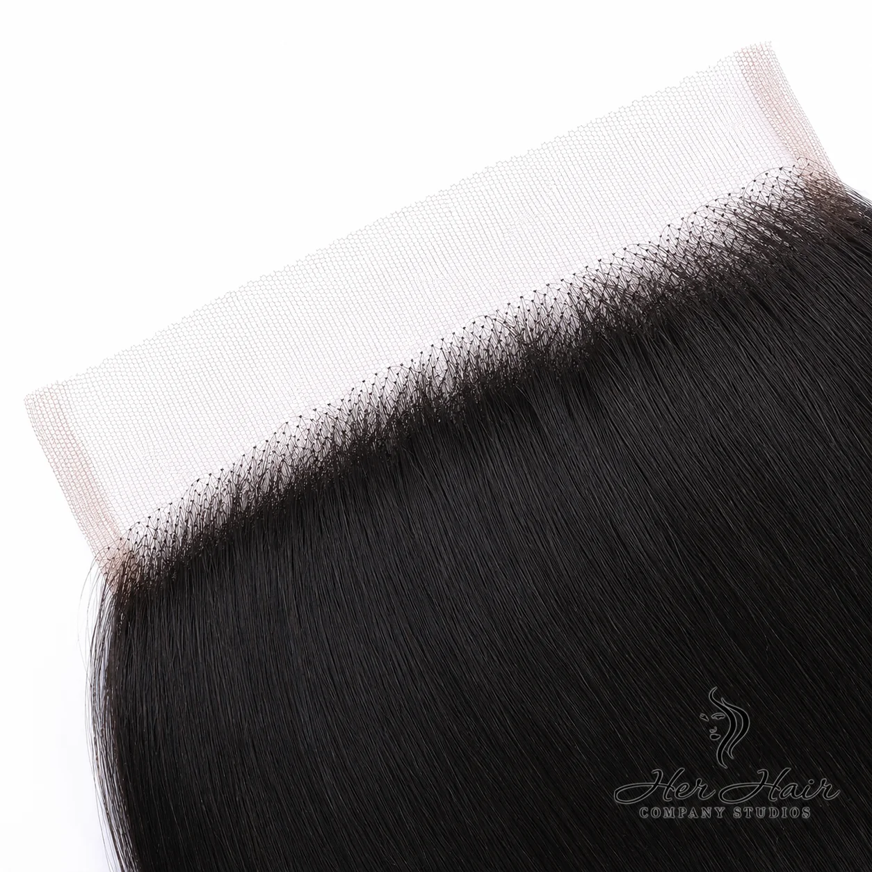 Brazilian straight 5x5 HD lace closure with natural lace construction, ideal for seamless hair extensions and styling.