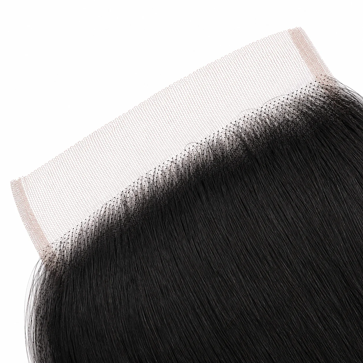Brazilian straight 6x6 HD lace closure with detailed lace pattern, showcasing natural hair texture and high-quality craftsmanship.