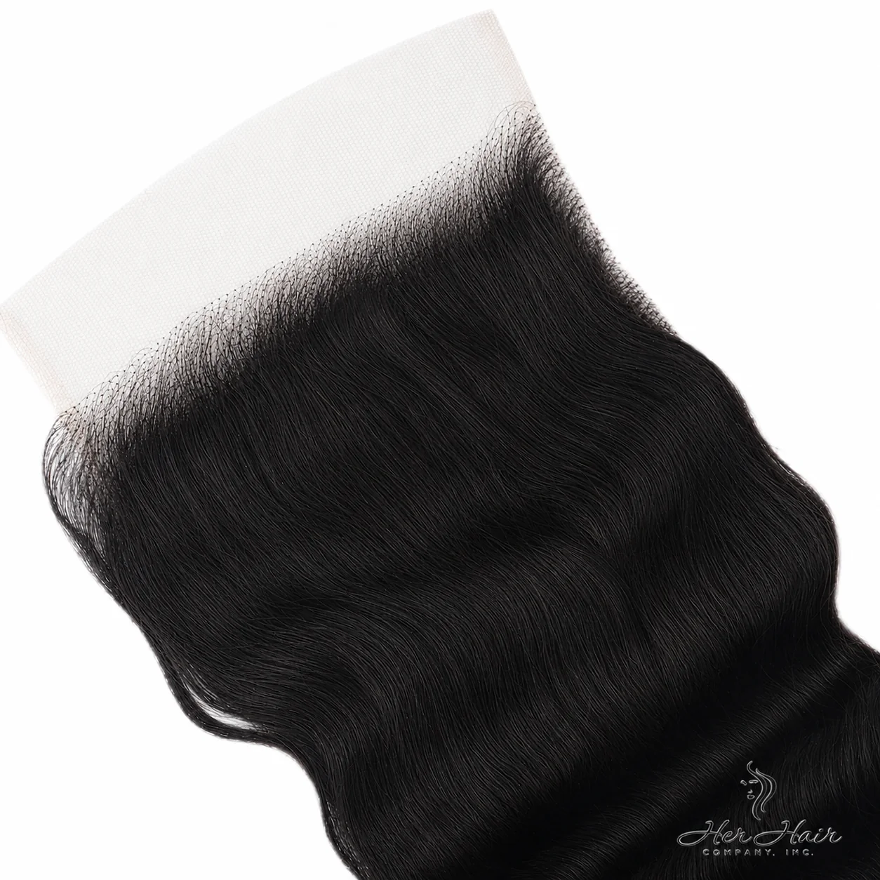 Brazilian Loose Deep Wave 5x5 HD lace closure with natural hairline, styled for seamless blending and realistic appearance.