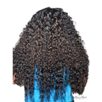 Burmese raw wavy hair 4 bundle deal from Her Hair Company, natural wavy bundles with blue top, suitable for hair extensions.