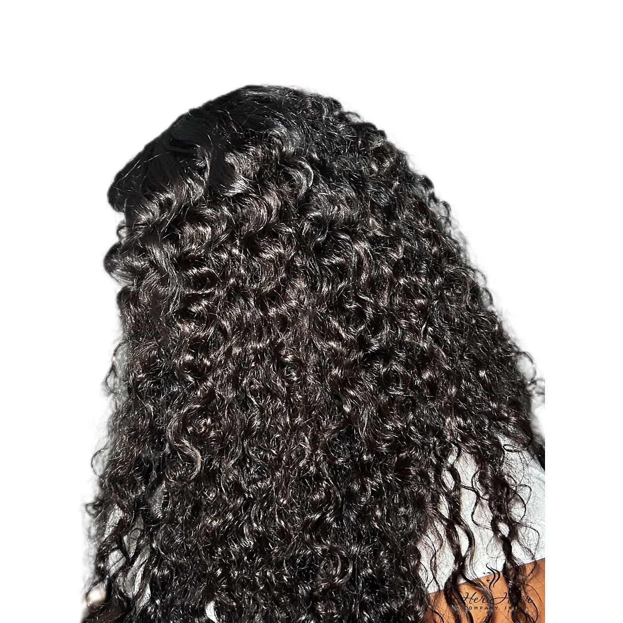 Burmese raw wavy hair bundle from Her Hair Company, showing natural wavy texture and standard bundle size.