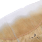 Brazilian 613# 13x4 lace frontal with body wave texture, showcasing intricate lace detail and natural hairline.