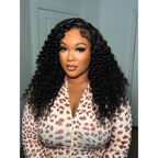 Brazilian Water Wave hair bundle by Her Hair Company, showing front view of silky, wavy hair extension for natural-looking style.