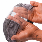 Her Hair Company wig grip cap with lace mesh detail, designed to secure wigs comfortably and securely.