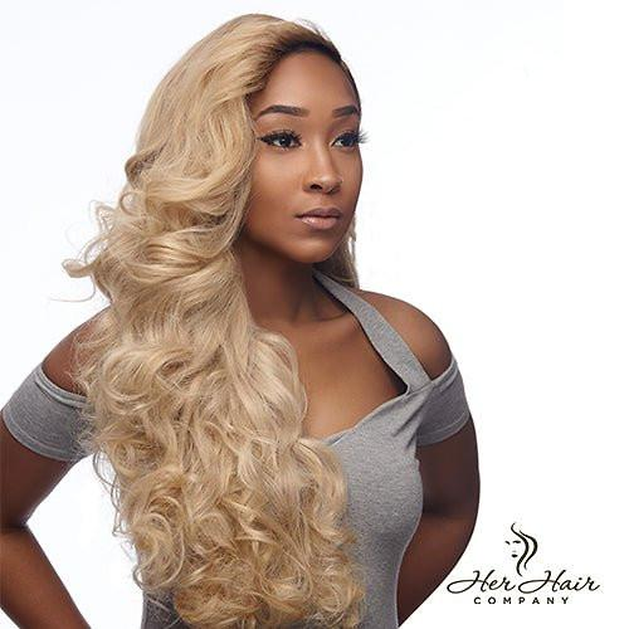 Three bundles of Eurasian 613# body wave hair in a standard bundle deal, displayed in a natural, wavy style.