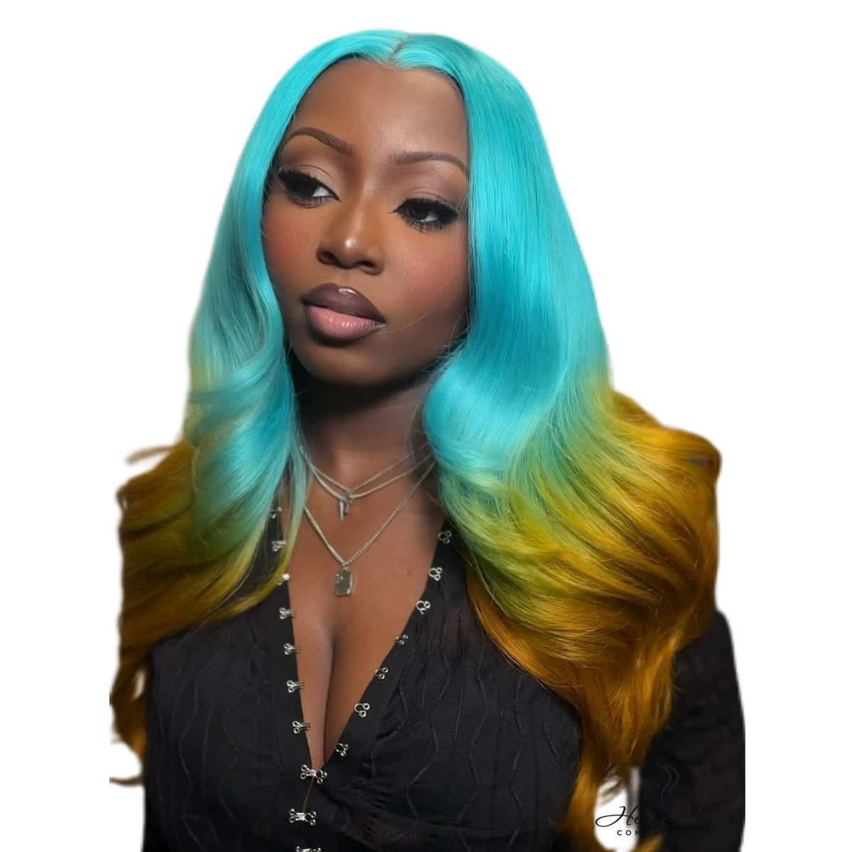 Brazilian 613# hair bundle with highlighted blonde color, showing silky straight texture and natural shine.