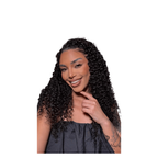 Deep curly crochet hair bundle from Her Hair Company, showcasing tightly curled, natural-looking hair for crochet styles.