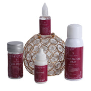 Her Hair Company hair installation kit with lace wig caps, adhesive, and tools for secure wig application.
