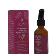 Honduran Batana Oil bottle from Her Hair Company, 100% natural and authentic, with a clear label and dark glass container.
