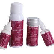 Her Hair Company hair installation kit with various tools and accessories for professional hair extensions application.