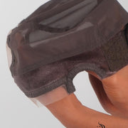 Her Hair Company wig grip cap showing a comfortable, secure fit with adjustable straps and breathable material for wig wearers.