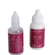 Her Hair Company hair installation kit with bundles, lace wig cap, and styling tools for professional hair installation.