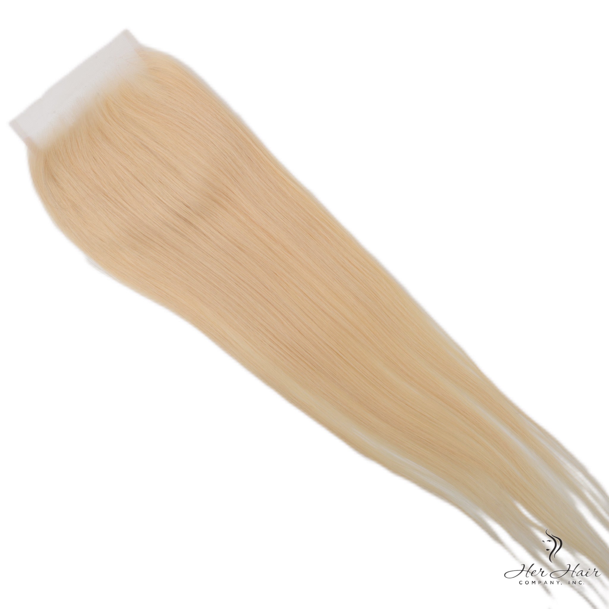 Blonde Eurasian Straight 14″ Lace Closure | Her Hair Company