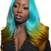 Four bundles of Brazilian 613 virgin hair in blonde color, displayed in a standard bundle deal from unknown brand.