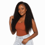 Burmese spiral crochet hair bundle by Her Hair Company, featuring tightly coiled, natural-looking crochet hair for versatile styles.