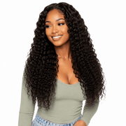 Burmese raw deep curly hair bundles from Her Hair Company, showing three natural, full, and textured curly hair bundles.