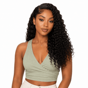 Her Hair Company Burmese raw deep curly hair bundle showing thick, natural deep curly texture in a standard bundle.