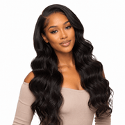Brazilian Body Wave 13X6 HD lace frontal from Her Hair Company, showing the detailed lace and natural wave pattern.