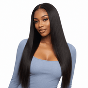 Brazilian straight 6x6 HD lace closure, standard frontal with natural hair texture, lightweight and transparent lace for seamless blend