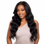 Brazilian Body Wave 6x6 HD lace closure from Her Hair Company, showcasing natural waves and detailed lace craftsmanship.