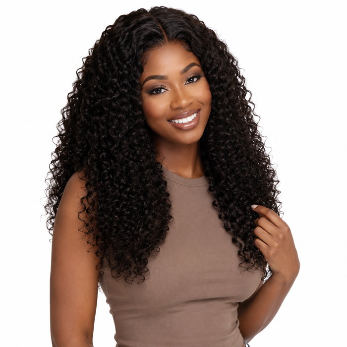 Brazilian Deep Curly Hair 4 Bundle Deal