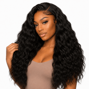 Burmese raw wavy hair bundles from Her Hair Company, four-piece standard bundle deal with natural wavy texture