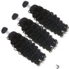 Paquete de 3 mechones de cabello brasileño con ondas profundas 