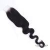 Her Hair Company Brazilian Body Wave 2x6 HD lace closure, natural hair texture, and seamless lace detailing.
