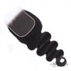 Her Hair Company Brazilian Body Wave 6x6 HD lace closure with natural waves and detailed lace detailing.