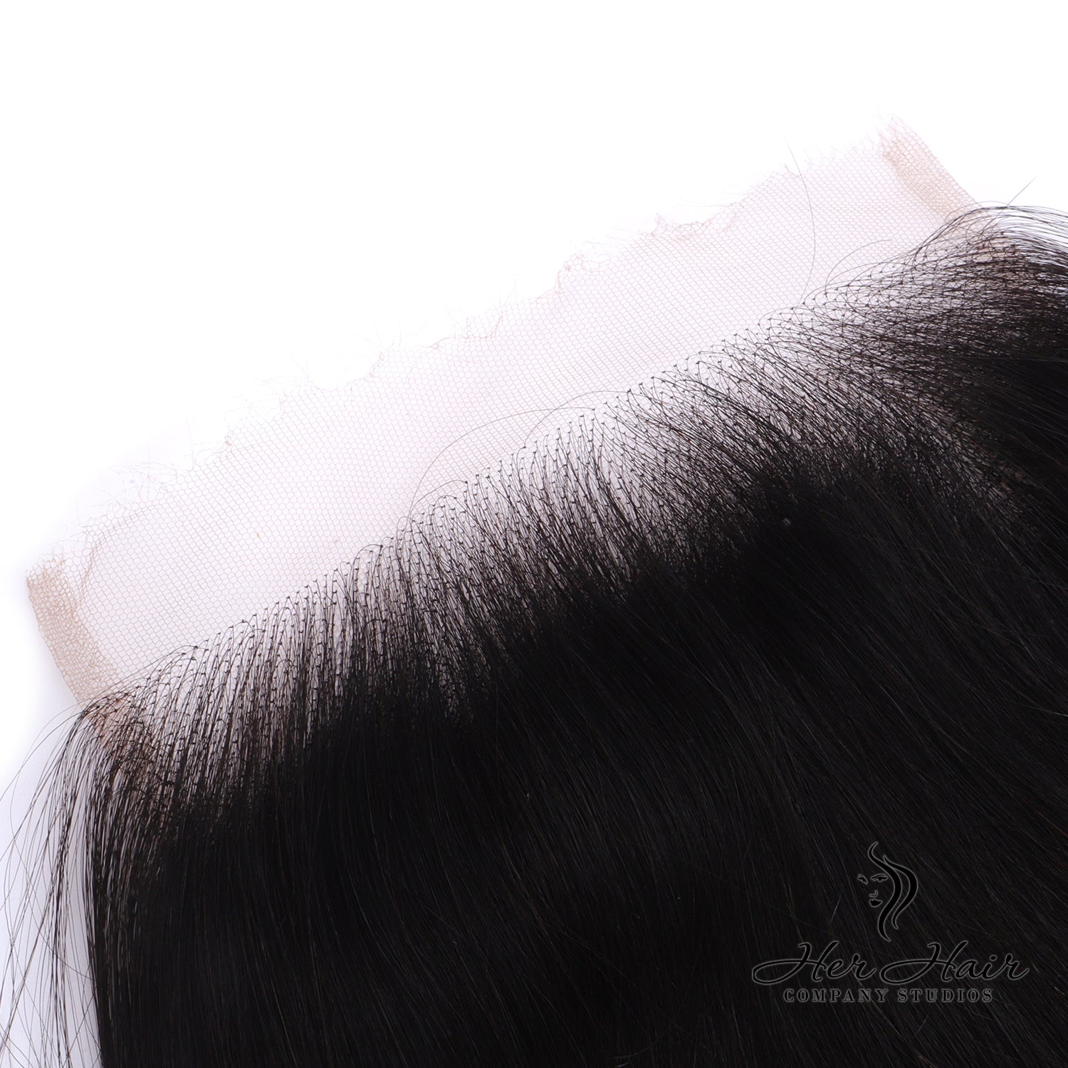Her Hair Company Brazilian Body Wave 6x6 HD lace closure, natural hair texture, and detailed lace front for seamless styling.