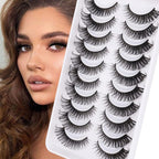 Her Hair Company false eyelashes featuring long, voluminous lash extensions with natural-looking design.