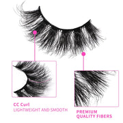 Her Hair Company false eyelashes, natural-looking lash extensions with full, fluttery design, on a clean white background.