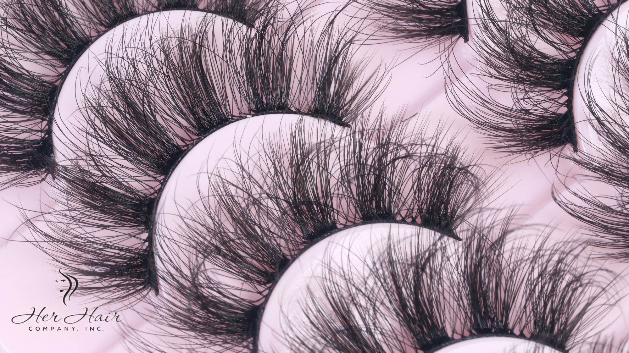 Her Hair Company false eyelashes with natural-looking, full-length design for enhanced eye beauty.
