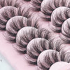 Close-up of Her Hair Company eyelash extensions showing individual synthetic lash strands on a white background.