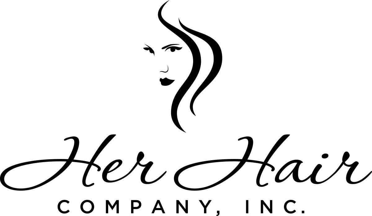 Her Hair Company package with UPS Express Shipping label, showing guaranteed next day delivery service for hair products.