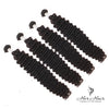 Brazilian deep wave hair bundles from Her Hair Company, showcasing four standard hair bundles with rich, natural deep wave texture.