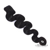 Her Hair Company Burmese Raw Body Wave Hair bundle, natural straight hair extension, showing soft, shiny hair texture.