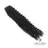Her Hair Company Burmese raw deep curly hair bundle showing rich, natural deep curls and shiny texture.