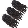Her Hair Company Burmese Spiral Crochet Hair Standard Bundle with virgin, curly, spiral crochet hair displayed in the image.